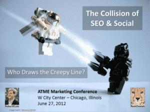ATME Presentation The Collision of SEO and Social, Who Draws the Creepy Line?