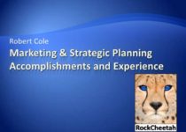 Robert Cole's Marketing & Strategic Planning Accomplishments and Experience